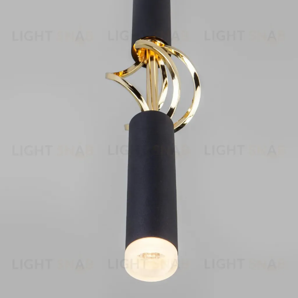 Подвесной светодиодный светильник Eurosvet Lance 50191/1 LED черный/золото 50191/1 LED черный/золото