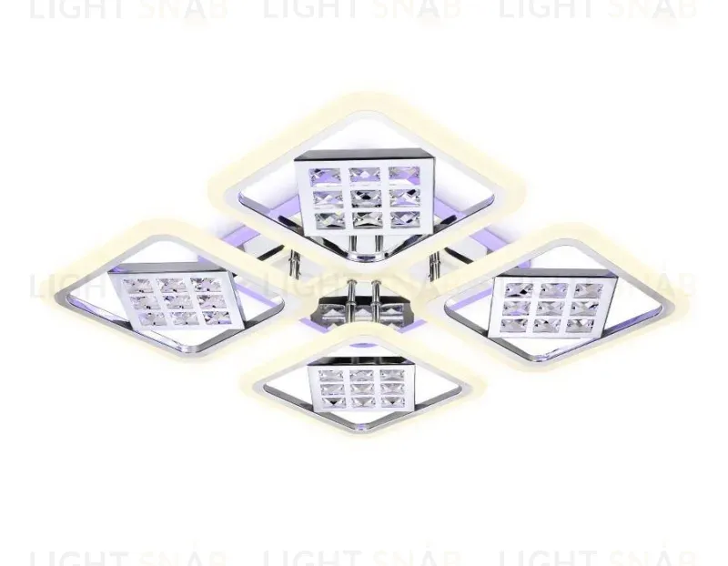 Потолочная светодиодная люстра Ambrella Light Acrylica Ice FA288 FA288