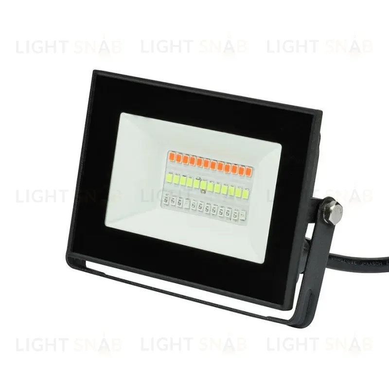 Прожектор светодиодный (UL-00007144) Uniel 20W ULF-F60-20W/RGB IP65 200-240В Black ULF-F60-20W/RGB IP65 200-240В Black