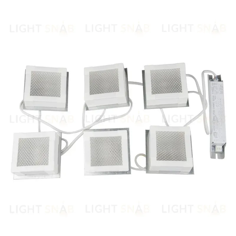 Встраиваемый светодиодный светильник (UL-00007427) Uniel ULP-1010 42W/4000К IP40 Grilyato White KIT06 ULP-1010 42W/4000К IP40 Grilyato White KIT06