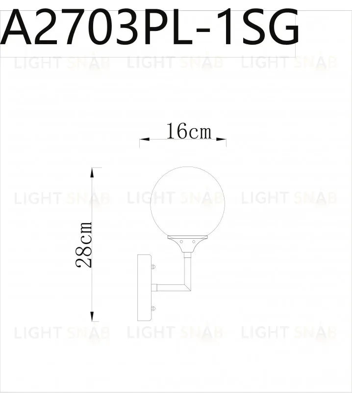 Бра ARTE Lamp A2703AP-1SG A2703AP-1SG