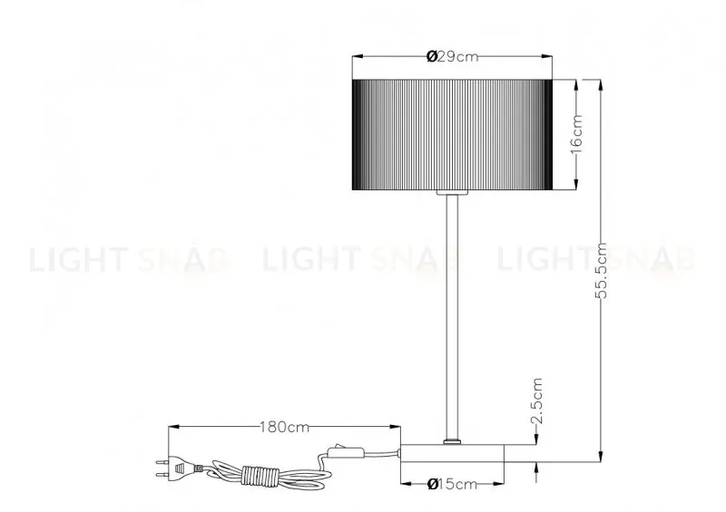 Настольная лампа ARTE Lamp A1021LT-1SS A1021LT-1SS
