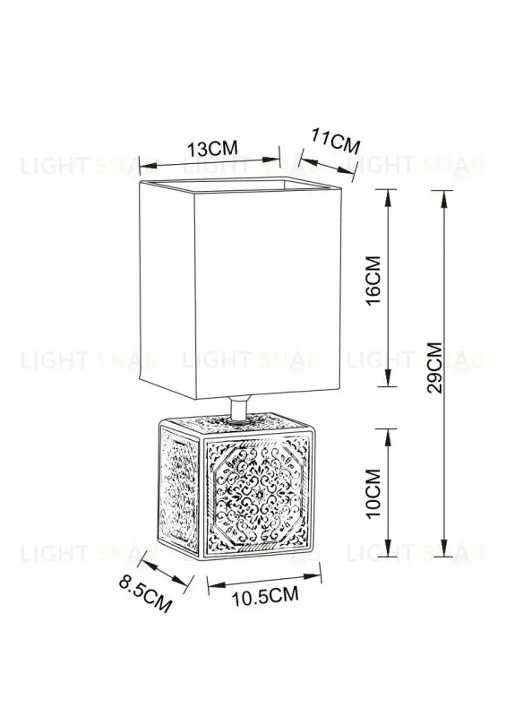 Настольная лампа ARTE Lamp A4429LT-1BA A4429LT-1BA