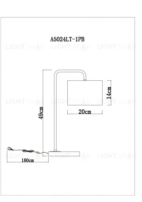 Настольная лампа ARTE Lamp A5024LT-1PB A5024LT-1PB