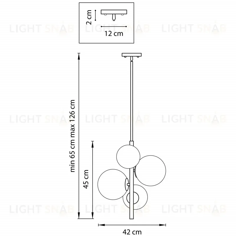 Люстра на штанге Lightstar 815043 815043