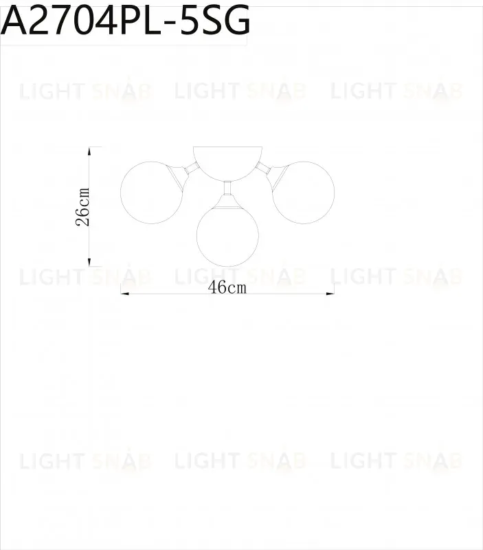 Потолочный светильник ARTE Lamp A2704PL-5SG A2704PL-5SG
