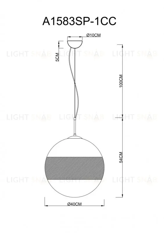 Подвесной светильник ARTE Lamp A1583SP-1CC A1583SP-1CC