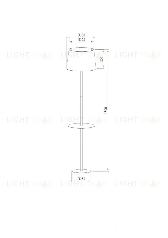 Торшер ARTE Lamp A2102PN-1WH A2102PN-1WH