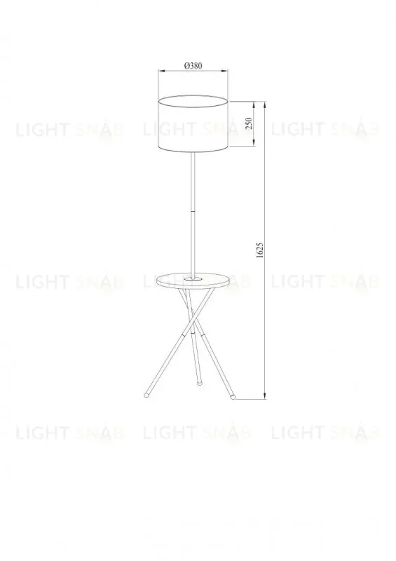 Торшер ARTE Lamp A2070PN-1BK A2070PN-1BK