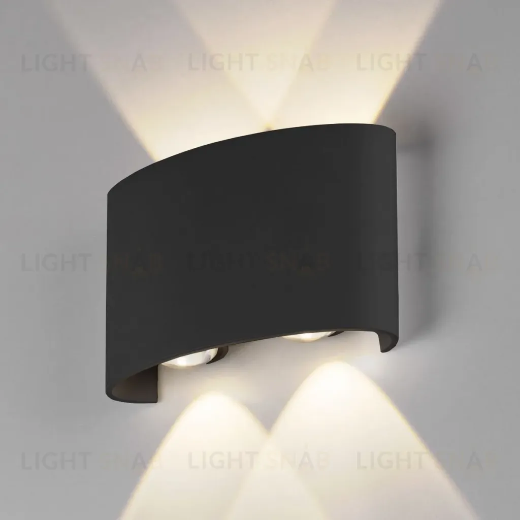 Настенный светильник Elektrostandard 1555 TECHNO LED TWINKY DOUBLE черный 4690389068379