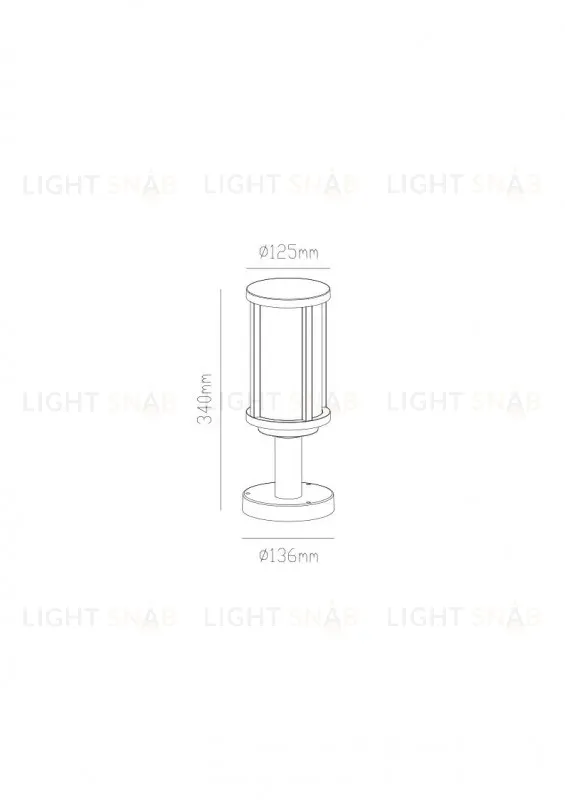 Садовый светильник ARTE Lamp A1036FN-1BK A1036FN-1BK