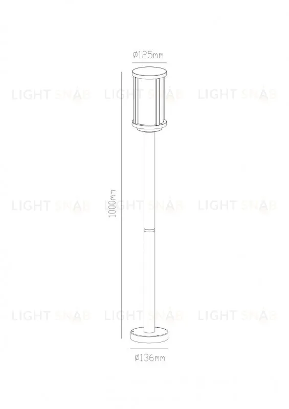 Садовый светильник ARTE Lamp A1036PA-1BK A1036PA-1BK