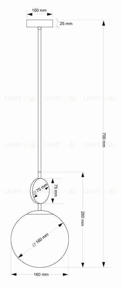 Подвесной светильник Kutek Dimaro DIM-ZW-1(N)160 DIM-ZW-1(N)160