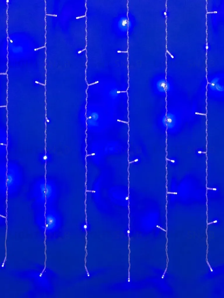 Светодиодная гирлянда Uniel бахрома (07950) синий ULD-B3010-200/DTA Blue IP20 ULD-B3010-200/DTA Blue IP20