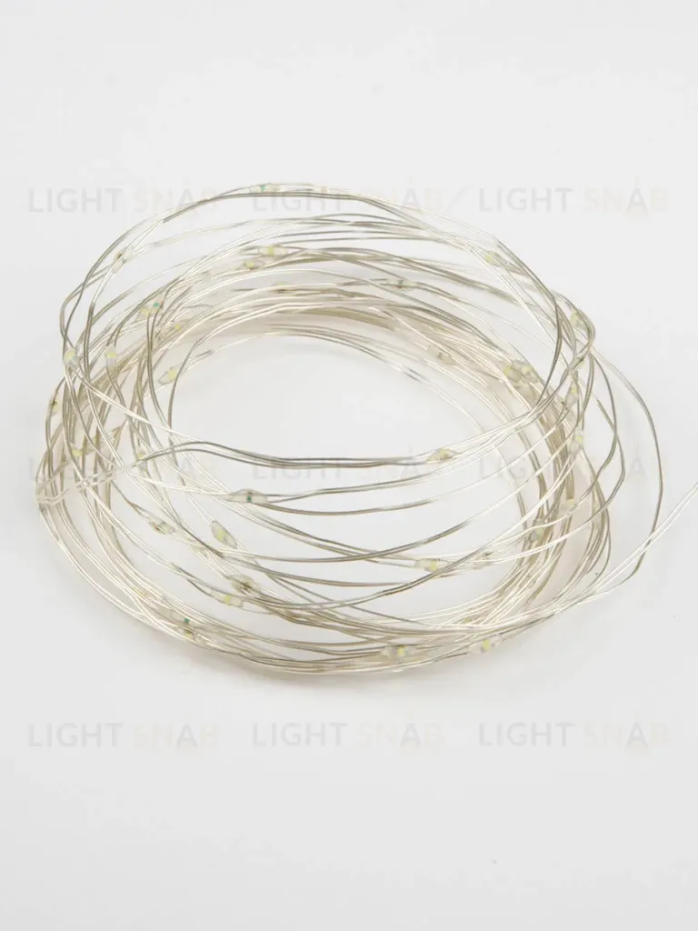 Светодиодная гирлянда Uniel Роса (UL-00007184) белый ULD-S0500-050/SCB/2AA White IP20 Dew ULD-S0500-050/SCB/2AA White IP20 Dew