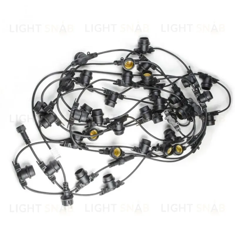 Уличная гирлянда Uniel (UL-00007150) черный UDL-K121 10/E27/5M 5C IP65 Black Belt-Light UDL-K121 10/E27/5M 5C IP65 Black Belt-Light