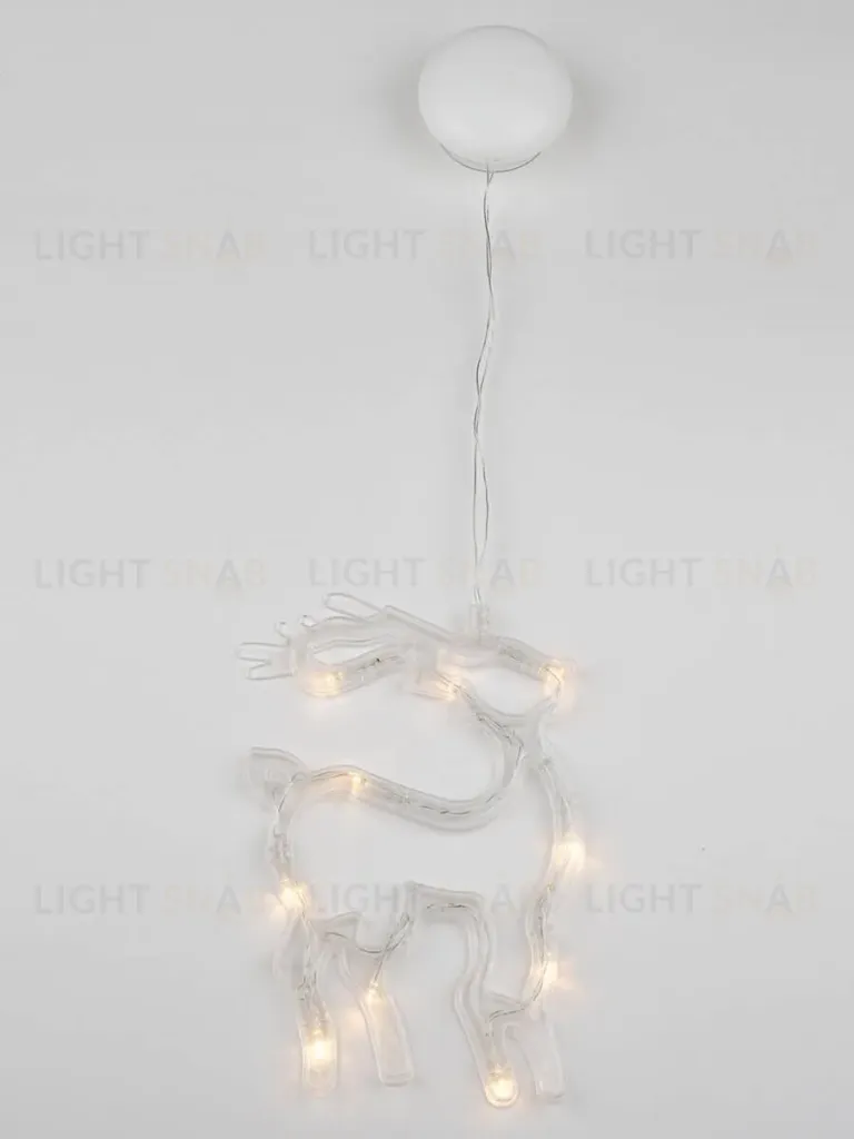 Подвесной светодиодный светильник «Олень» Uniel (UL-00007252) ULD-H1419-010/STA/3AAA Warm White IP20 Deer ULD-H1419-010/STA/3AAA Warm White IP20 Deer