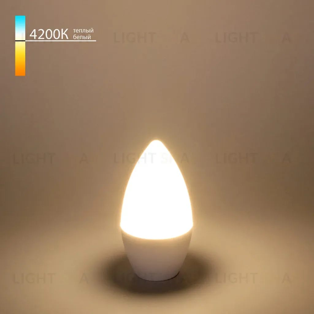Лампа светодиодная Elektrostandard E14 6W 4200K свеча матовая 4690389051210 4690389051210
