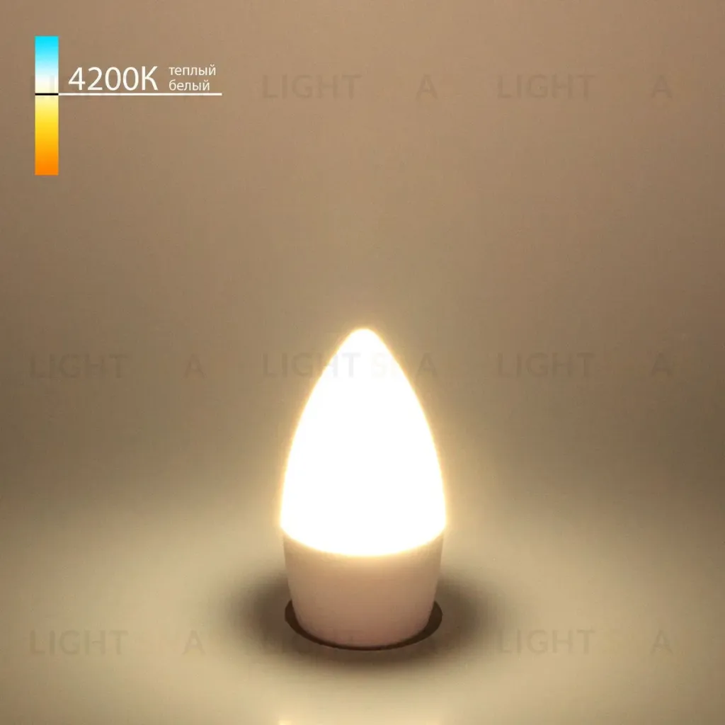 Лампа светодиодная Elektrostandard E27 6W 4200K свеча матовая 4690389055287 4690389055287