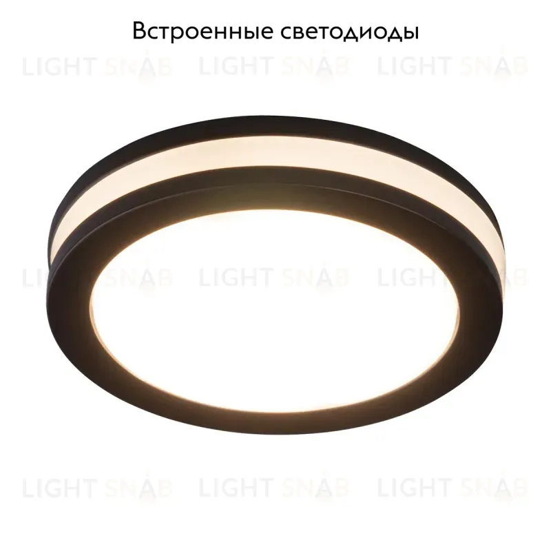 Встраиваемый светодиодный светильник Elektrostandard DSKR80 5W 4200K черный 4690389068423 4690389068423