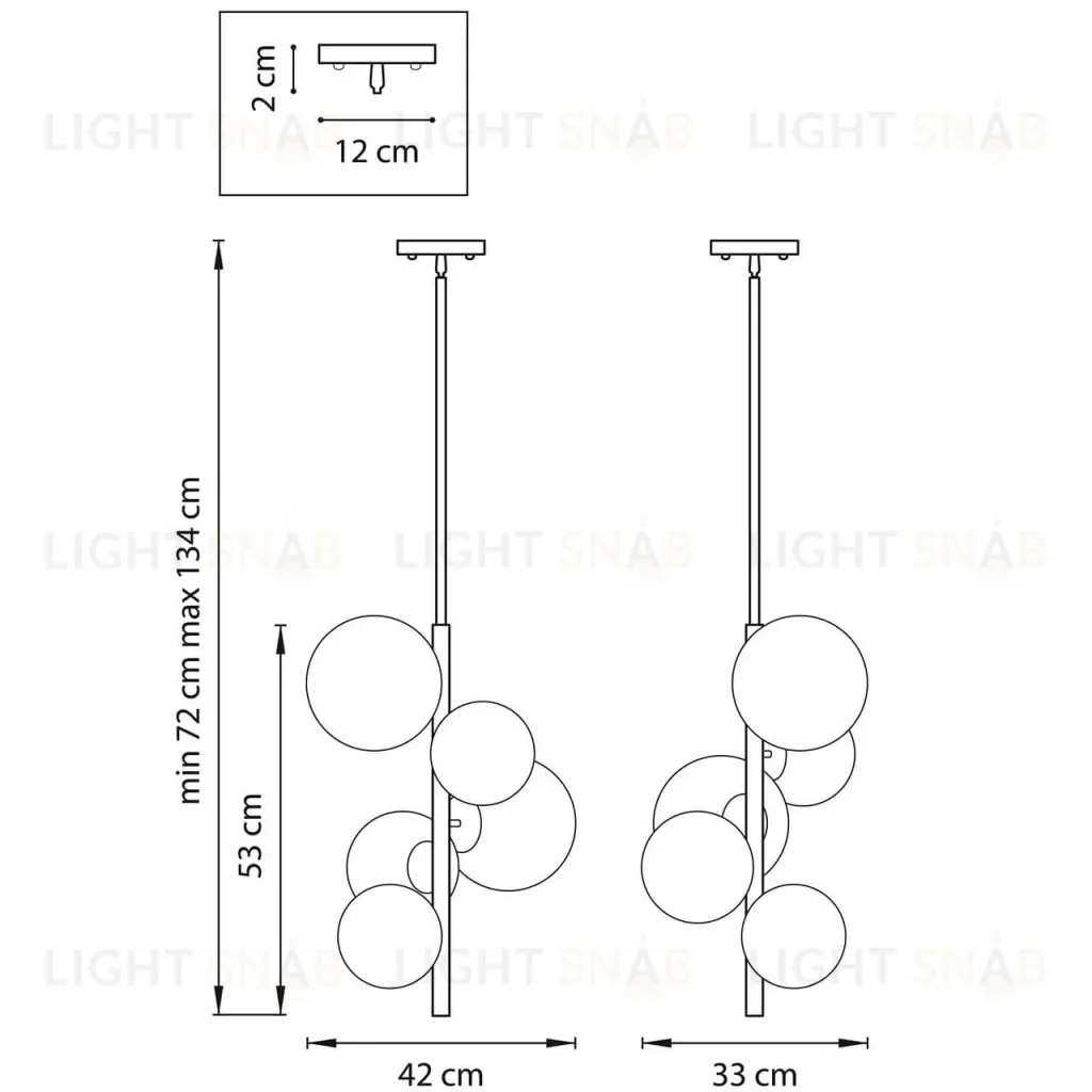 Люстра на штанге Lightstar Croco 815053 815053
