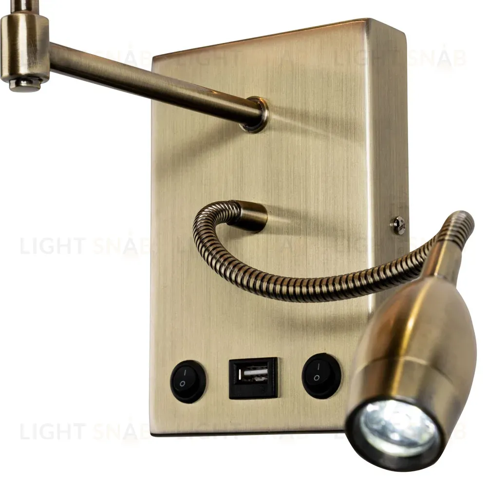 Бра Arte Lamp ELBA A2581AP-2AB A2581AP-2AB