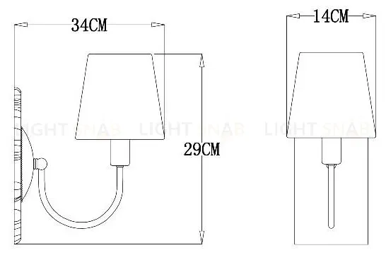 Бра Arte Lamp Gracie A7301AP-1PB A7301AP-1PB