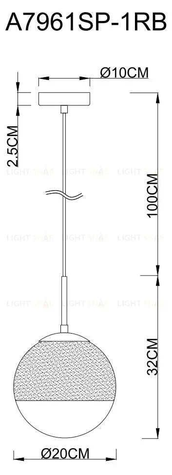 Подвесной светильник Arte Lamp Jupiter Copper A7961SP-1RB A7961SP-1RB