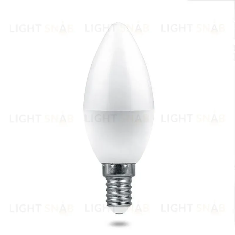Лампа светодиодная Feron E14 9W 2700K свеча матовая LB-1309 38059 38059