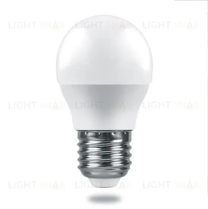 Лампа светодиодная Feron E27 6W 4000K шар матовый LB-1406 38069 38069