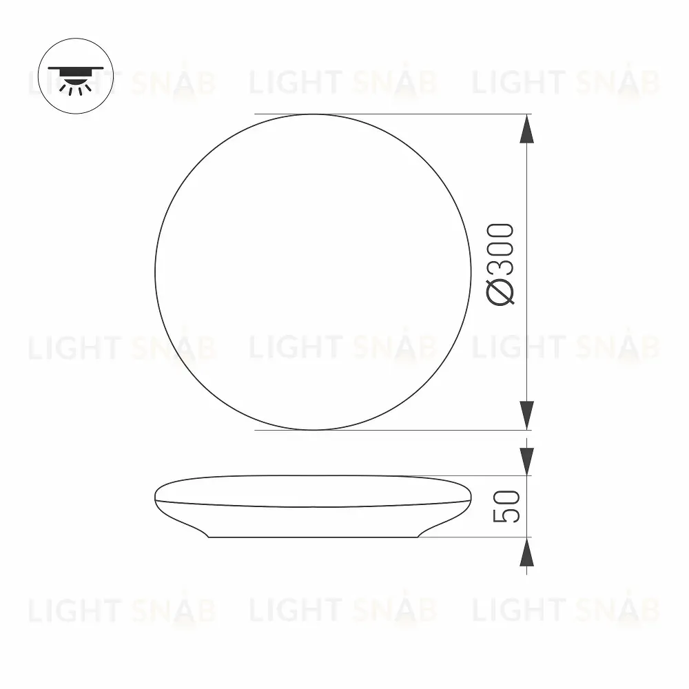 Потолочный светодиодный светильник Arlight CL-Frisbee-Dim-R300-18W Day4000-Mix 030111 030111