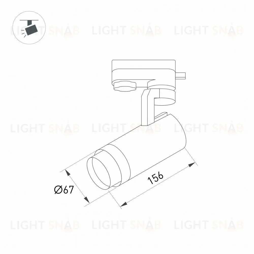 Трековый светодиодный светильник Arlight LGD-Gelios-4TR-R67-20W Day4000 031215 031215