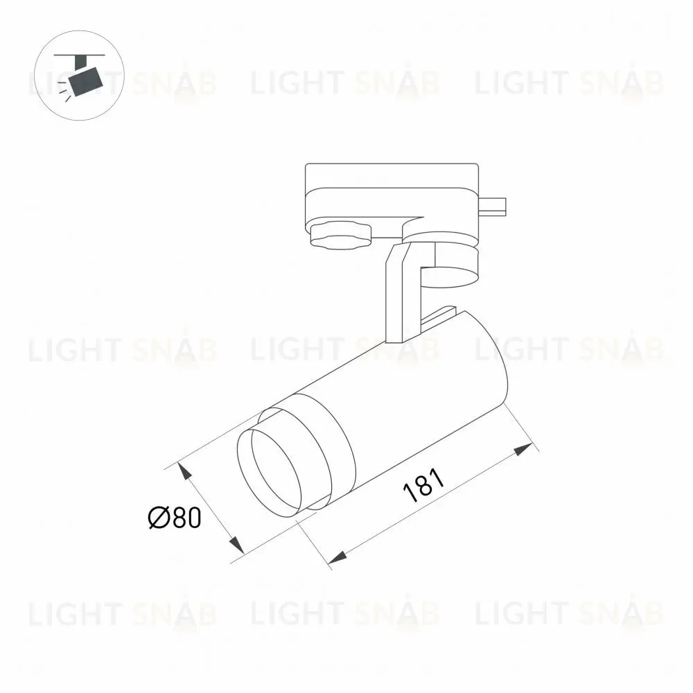 Трековый светодиодный светильник Arlight LGD-Gelios-4TR-R80-30W Day4000 031224 031224