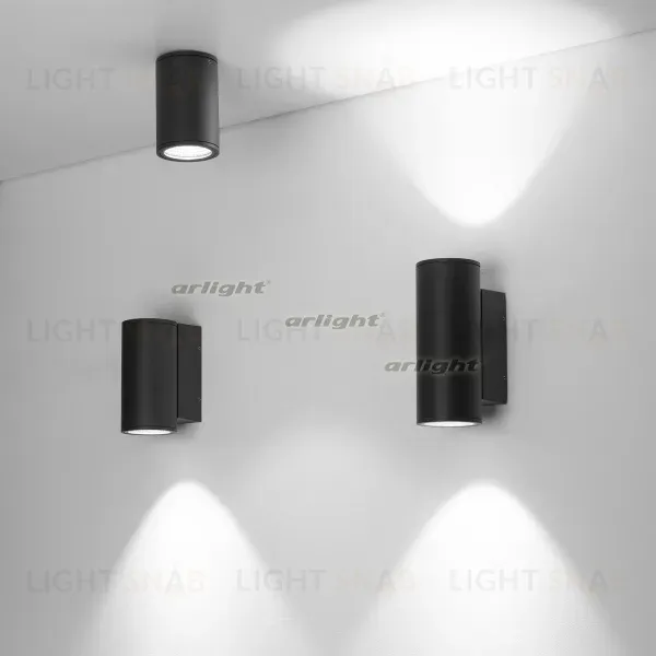 Уличный настенный светодиодный светильник Arlight LGD-Forma-Wall-R90-12W Warm3000 029976 029976