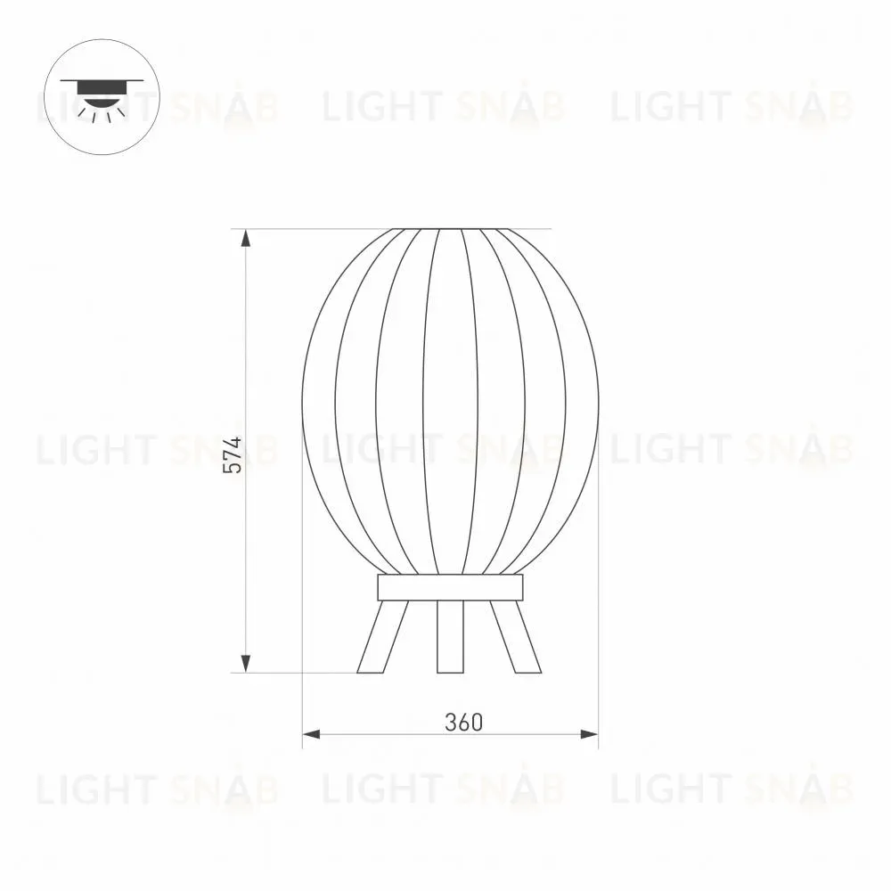 Уличный светодиодный светильник Arlight LGD-Pearl-Boll-H574-12W Warm3000 030005 030005