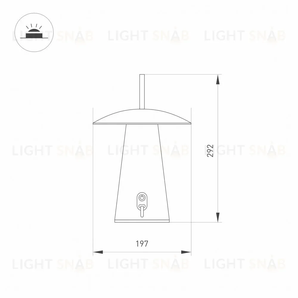 Уличный светодиодный светильник Arlight SP-Patio-Tab-2W Warm3000 030051 030051