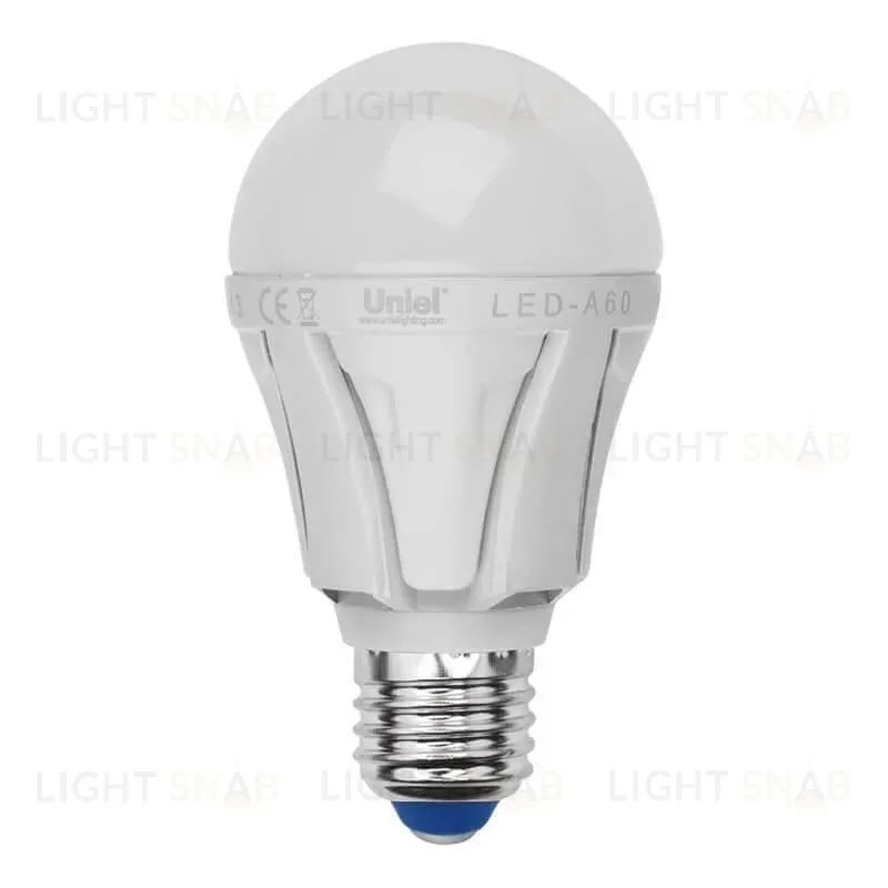 Лампа светодиодная Uniel E27 10W 3000K груша матовая LED-A60 10W/WW/E27/FR PLP01WH Набор из 5штук UL-00008087 LED-A60 10W/WW/E27/FR PLP01WH Набор из 5штук