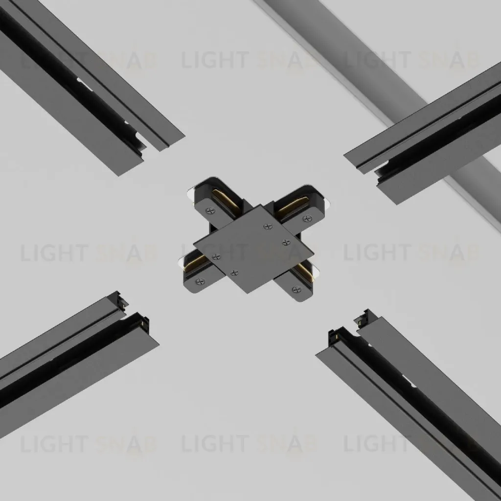 Коннектор X-образный Maytoni Accessories for tracks TRA002CX-11B TRA002CX-11B