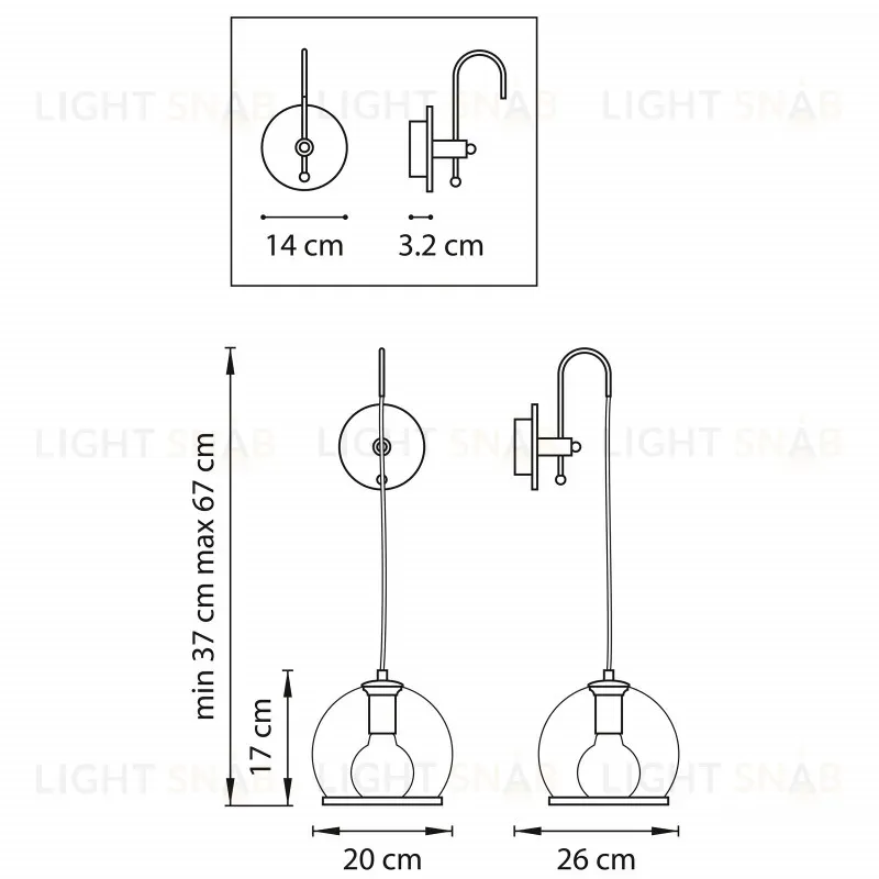 Бра Lightstar Sferico 729611 729611