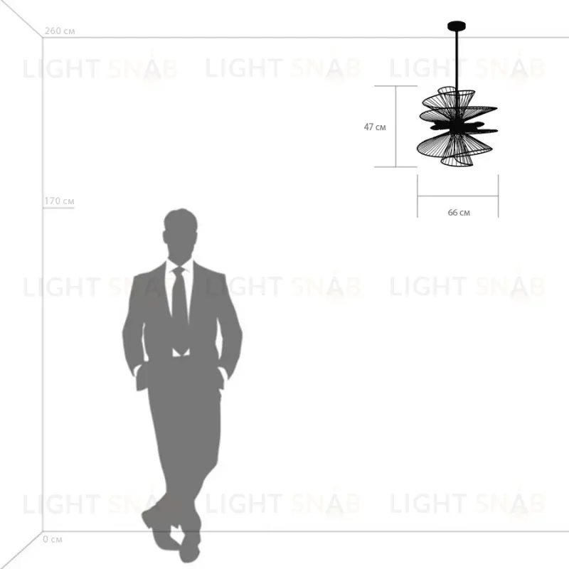 Люстра на штанге Lightstar Zeta 728163 728163