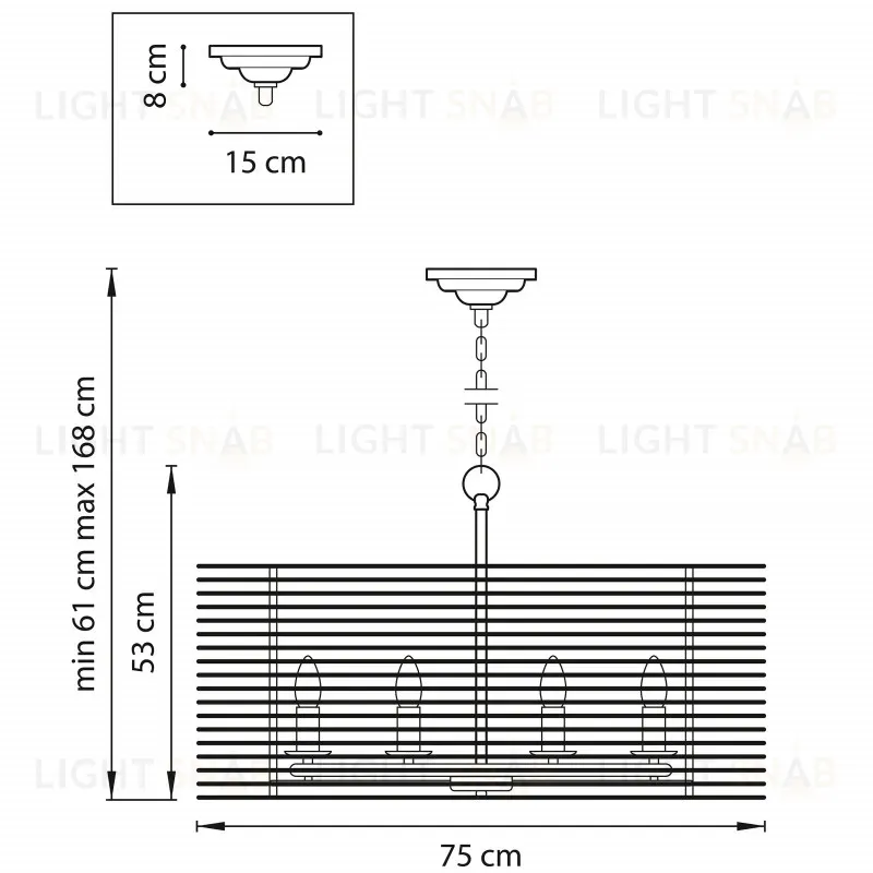 Подвесная люстра Lightstar Zeta 728083 728083