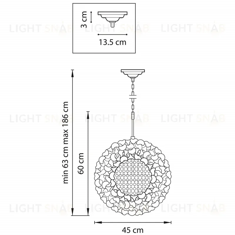 Подвесная люстра Lightstar Verona 727061 727061