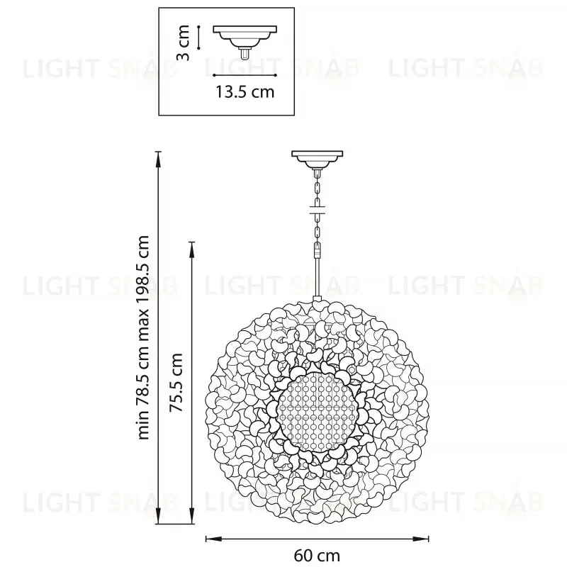 Подвесная люстра Lightstar Verona 727081 727081