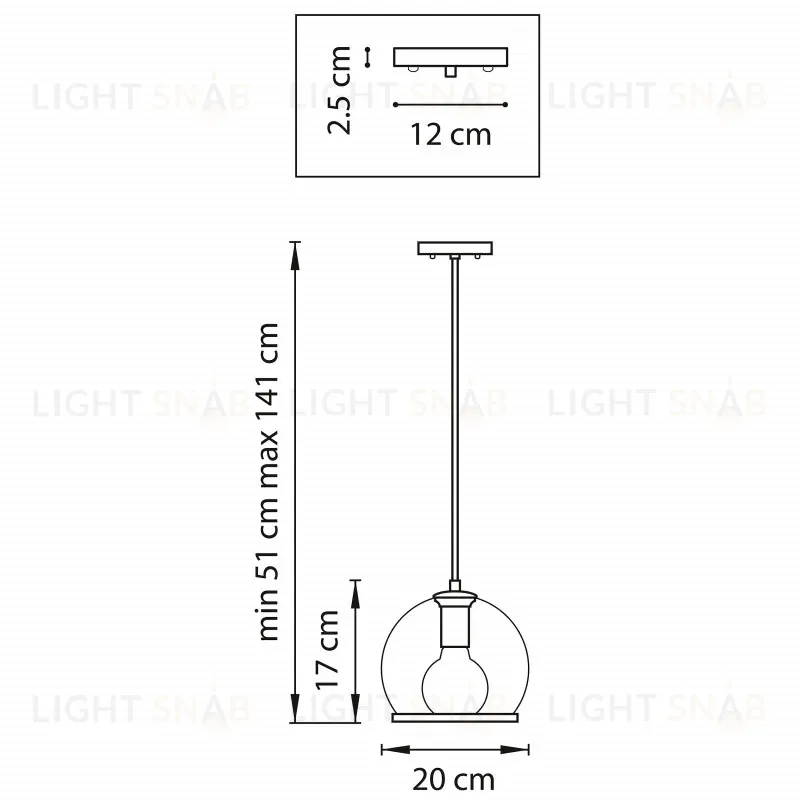 Подвесной светильник Lightstar Sferico 729011 729011
