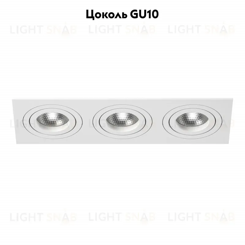 Встраиваемый светильник Lightstar INTERO 16 i536060606 (217536+217606+217606+217606) i536060606