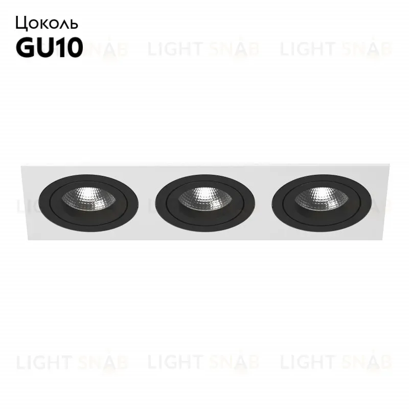 Встраиваемый светильник Lightstar INTERO 16 i536070707 (217536+217607+217607+217607) i536070707