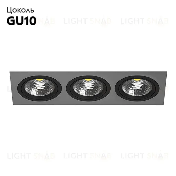 Встраиваемый светильник Lightstar INTERO 111 i839070707 (217839+217907+217907+217907) i839070707