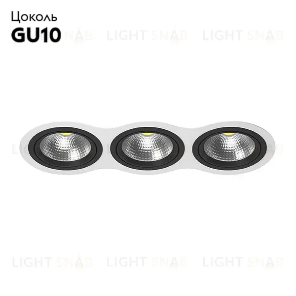 Встраиваемый светильник Lightstar INTERO 111 i936070707 (217936+217907+217907+217907) i936070707