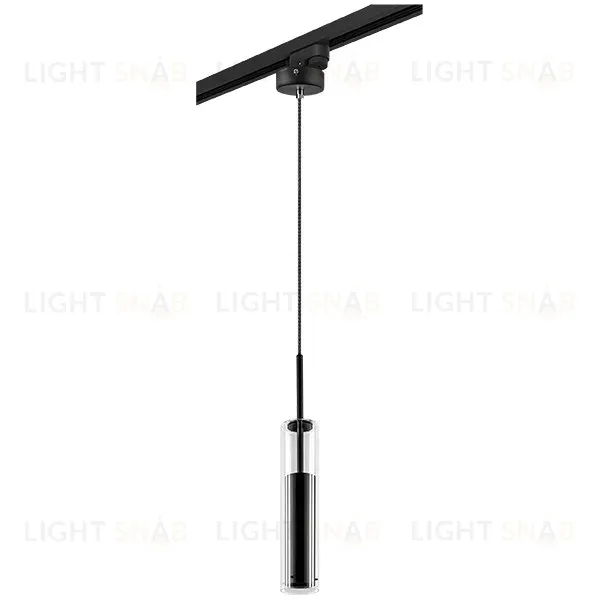 Трековый светильник Lightstar Track 1 black L1T756017 (756017+592007) L1T756017