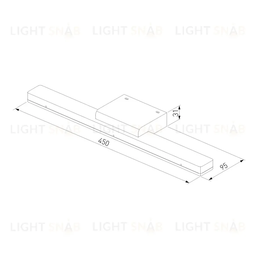 Подсветка для зеркал Elektrostandard Protect LED черный MRL LED 1111 4690389169755 4690389169755